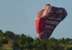 Kapadokya'da balonun düşüş anı!