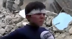 40 yakınını kaybeden Halepli çocuk
