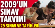 İşte MEB'in 2009 sınav takvimi