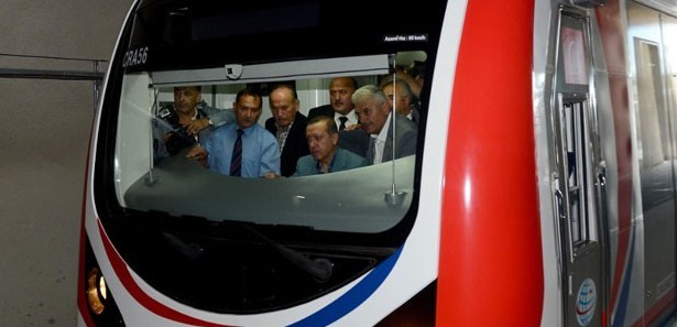 Erdoğan, Marmaray'ın test sürüşünü yaptı