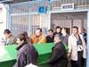 Heyelanda ölenler toprağa verildi