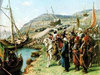 Karadan y�r�yen gemiler kan�tland�