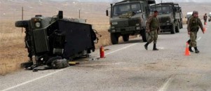Askeri araç kaza yaptı: 8 yaralı