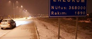 Erzurum'da kar sürprizi